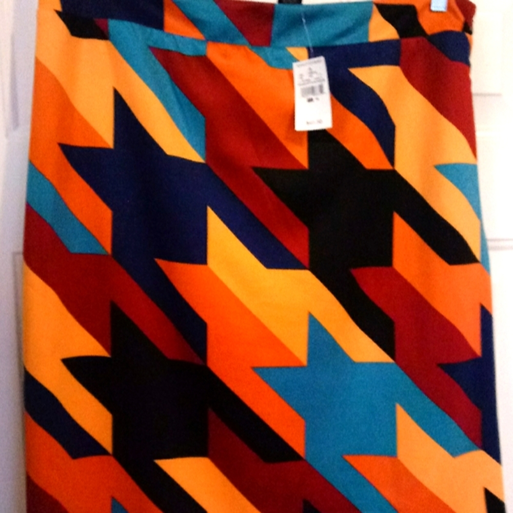 Ashley Stewart Sz 18 Bold Abstract Print Skirt with tags